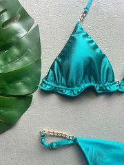 GLOSSBABE Emerald Chains Espejo Set