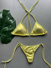 GLOSSBABE Metallic Verde Lima Triangle Set