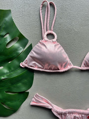 GLOSSBABE Metallic Pinkish Rings Set