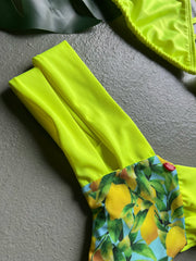 Neon Limones Criss Cross Set