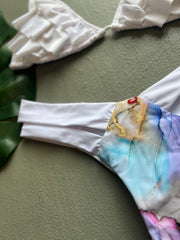 White Ruffles Cuarzo Set