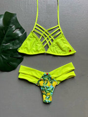 Neon Limones Criss Cross Set