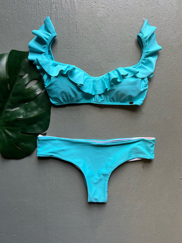 Azul Cielo Off Shoulder Set