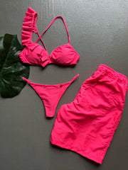 Barbie Pink One Shoulder Matching