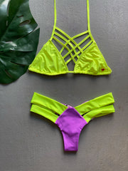 Neon Cactus Criss Cross Set