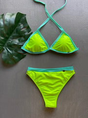 Neon & Mint ColorBlock High Waist Set