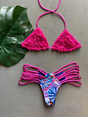 Metallic Pink Ruches Set