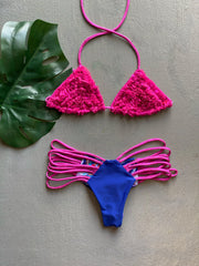 Metallic Pink Ruches Set