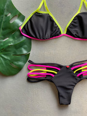 Pink & Neon Colorblock Set