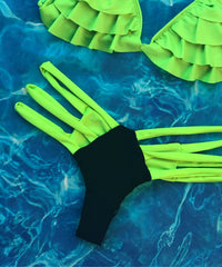 Neon Green Ruffles Set