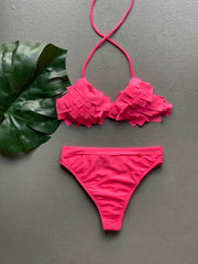 Barbie Pink Patches High Waist Set
