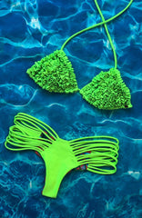 Neon Green Ruffled
