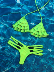 Neon Green Ruffles Set