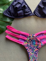 Navy & Baby Pink Strappy Set