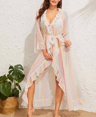 Rainbow Belted Kimono