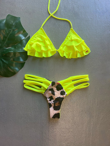 Neon Tigrillo Ruffles Set