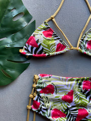 Gold Patillas High Waist Set