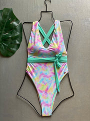 Mint Pinceladas High Cut One Piece