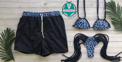 Navy Leopard Matching