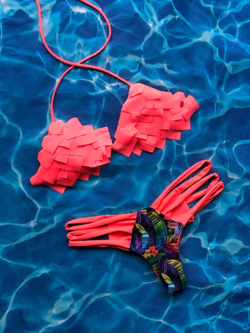 Neon Orange Patches Set