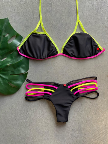 Pink & Neon Colorblock Set