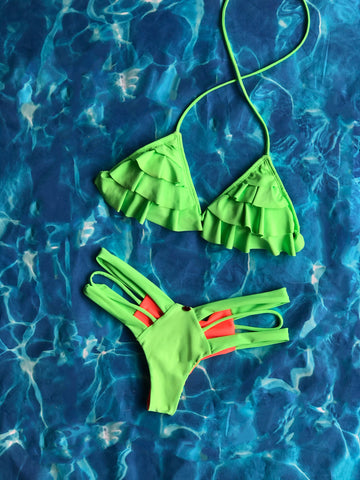 Neon Manzana Ruffles Set