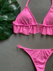 Baby Pink Big Ruffle Set