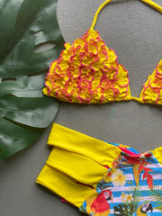 Pinky Yellow High Waist Set