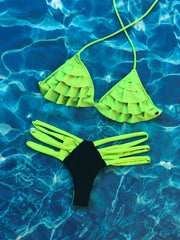 Neon Green Ruffles Set