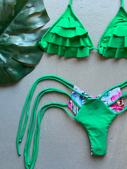 Verde Pino Ruffles Set