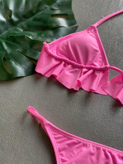 Baby Pink Big Ruffle Set