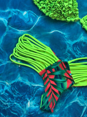 Neon Green Ruffles Set