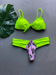 Neón & Cactus Top Matching Set