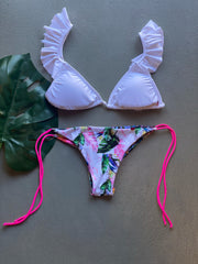 White Palms and Ruffles Set
