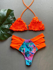 Mint Tropical High Waist Matching