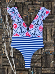 Striped Sailor One Piece