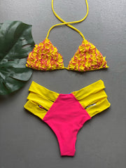 Pinky Yellow High Waist Set