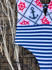 Striped Sailor One Piece