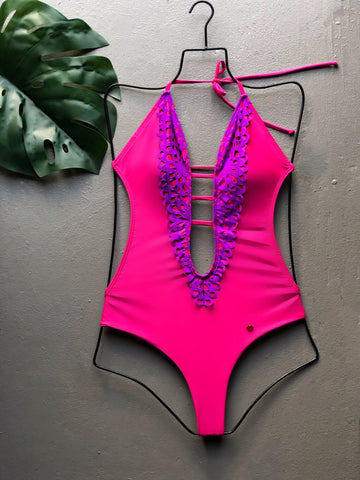 Purple Lace One Piece