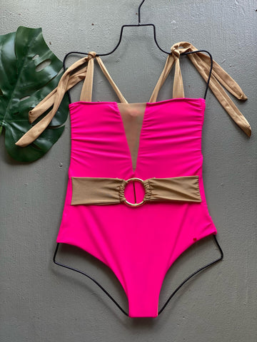 Gold Belt Luxury One Piece