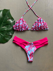 Pink Palmas Ruches Set