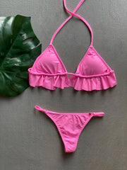 Baby Pink Big Ruffle Set