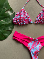 Pink Palmas Ruches Set