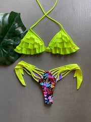 Neon Ruffles & Flowers Set