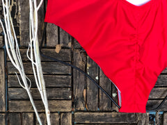 Red & Pink ColorBlock One Piece