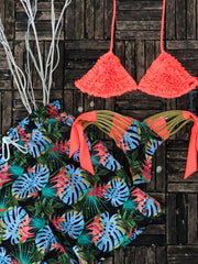 Blue Tropical Leaves Matching