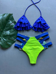 Royal Ruffles High Waist Set