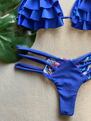 Royal Blue All Ruffles Set