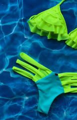 Neon & Mint Ruffles Set