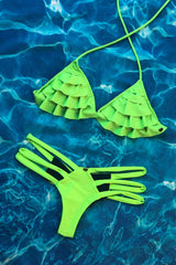 Neon Green Ruffles Set
